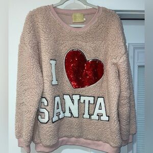 Judith March “I ❤️ SANTA” sweatshirt